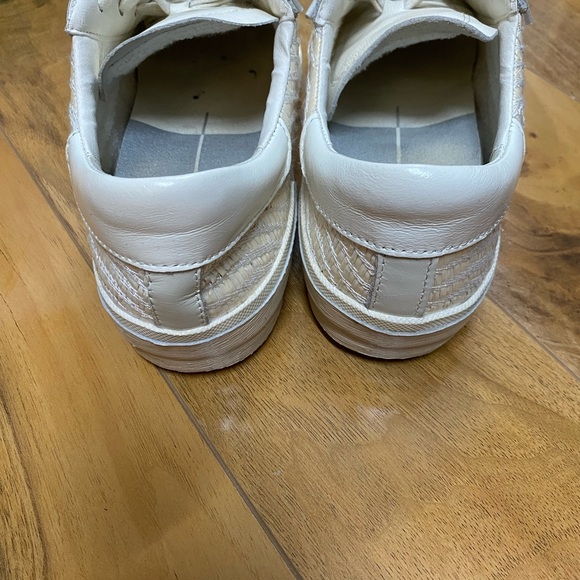 Dolce Vita ZINA sneakers bone raffia size 7 - Picture 6 of 8